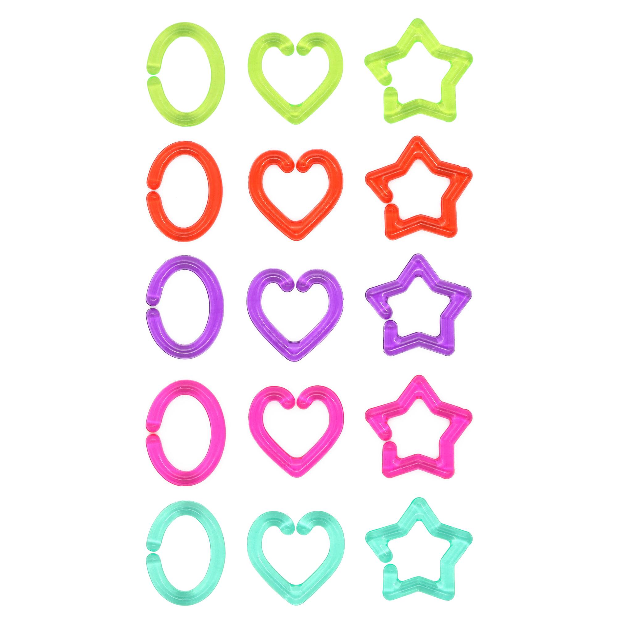 Rainbow Heart, Star & Circle Chain Links by Creatology™
